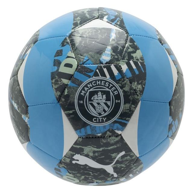 Manchester City Football Pre Match - Strong Gray/team Light Blue - PUMA, size Ball SZ. 5 on Productcaster.