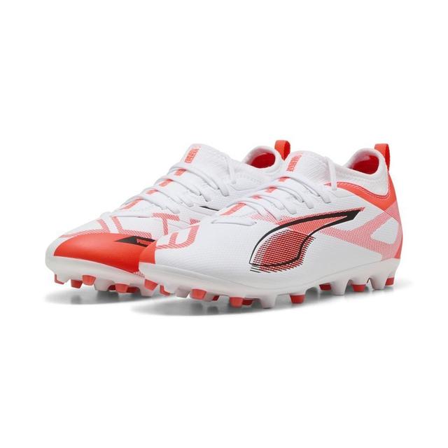 PUMA Ultra 5 Match Mg Unlimited - PUMA White/PUMA Black/glowing Red Kids, size 37 on Productcaster.