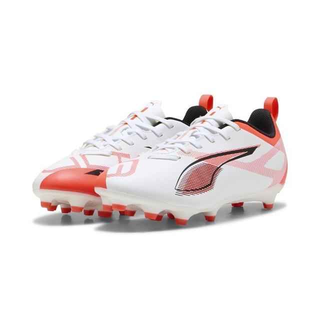 PUMA Ultra 5 Play Fg/ag Unlimited - PUMA White/PUMA Black/glowing Red Kids, size 37½ on Productcaster.