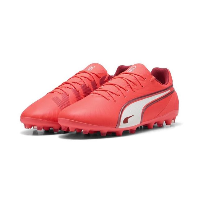 PUMA King Match Mg Unlimited - Glowing Red/PUMA White/red Fire, size 42½ on Productcaster.