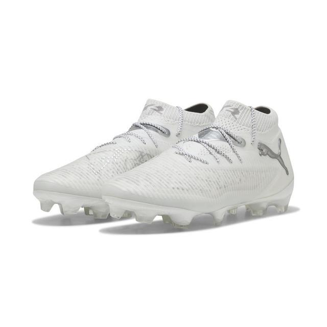 PUMA Future 8 Ultimate Fg White Pack - PUMA White/matte Silver - Grass (Fg), size 46 on Productcaster.