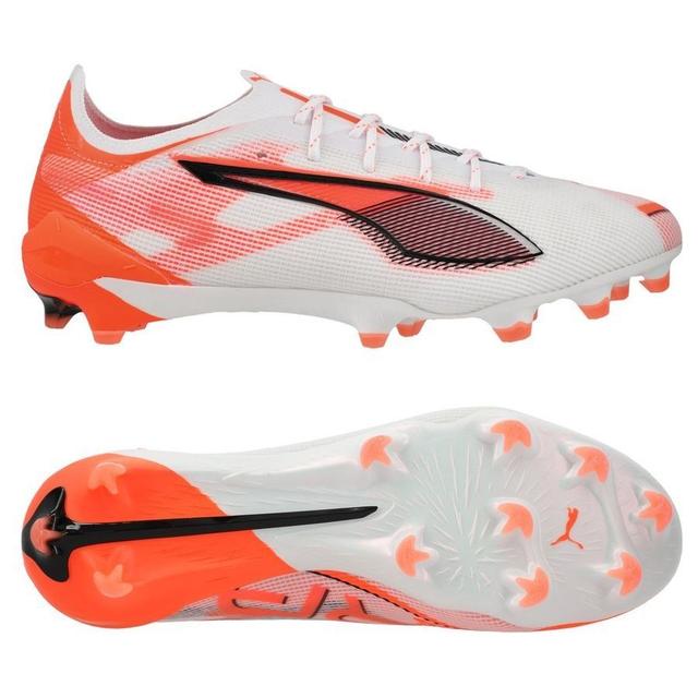 PUMA Ultra 5 Ultimate Fg Unlimited - PUMA White/PUMA Black/glowing Red Women - Grass (Fg), size 41 on Productcaster.