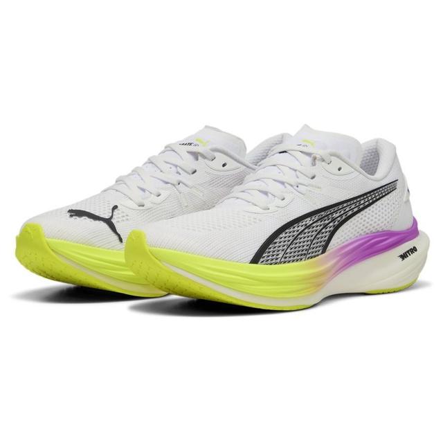 PUMA Running Shoe Deviate Nitro 3 - PUMA White/yellow Alert/pure Magenta, size 46 on Productcaster.