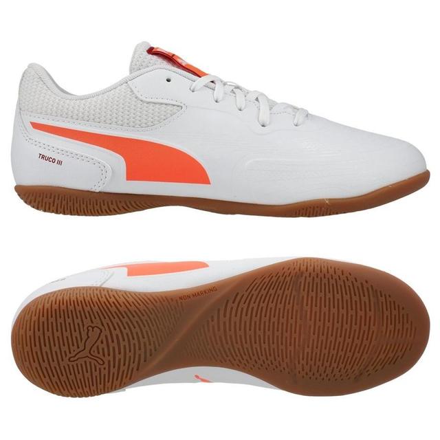 PUMA Truco Iii It - PUMA White/glowing Red/PUMA Black Kids - Indoor (Ic), size 35 on Productcaster.