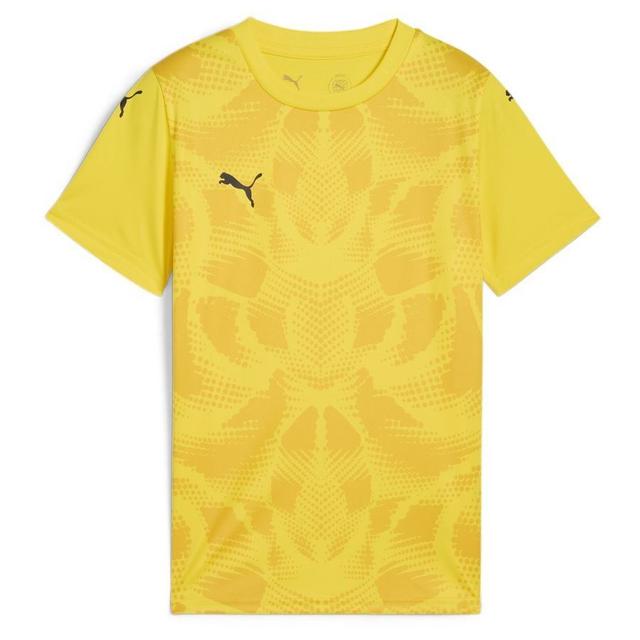 PUMA Playershirt Teamultimate - Faster Yellow/PUMA Black Kids, size S/140 cm on Productcaster.