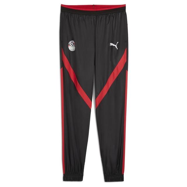 Egypt Training Trousers Pre Match Woven Africa Cup Of Nations 2025 - PUMA Black/PUMA Red, size Small on Productcaster.