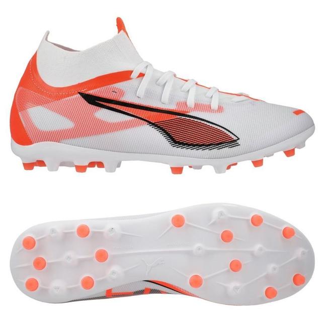 PUMA Ultra 5 Match + MG Unlimited - PUMA White/PUMA Black/Glowing Red, size 42½ on Productcaster.