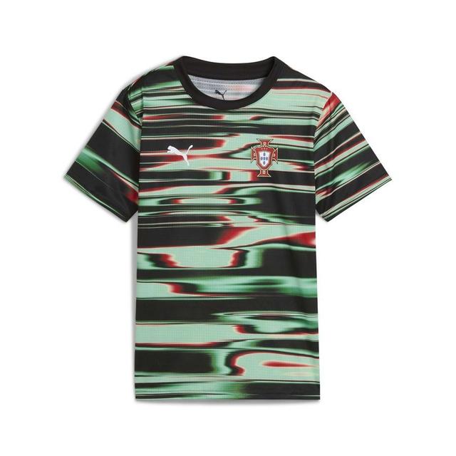 Portugal Training T-shirt Pre Match - PUMA Black/PUMA White Kids, size XS/128 cm on Productcaster.