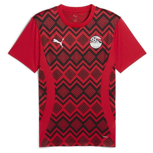 Egypt Training T-shirt Pre Match Africa Cup Of Nations 2025 - PUMA Red/PUMA Black, size Large on Productcaster.