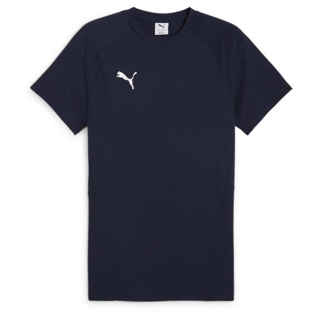 PUMA T-shirt Teamevostripe - PUMA Navy/PUMA Silver/PUMA White, size Large on Productcaster.