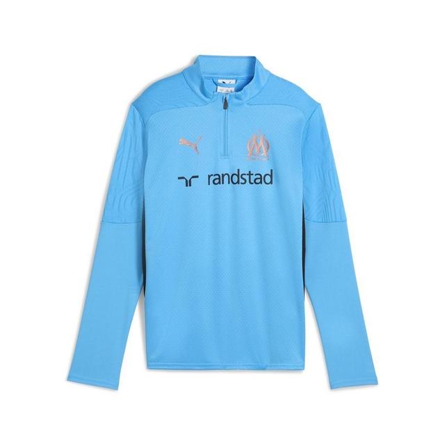 Marseille Training Shirt 1/4 Zip - Bleu Azur/copper Kids - PUMA, size L/164 cm on Productcaster.