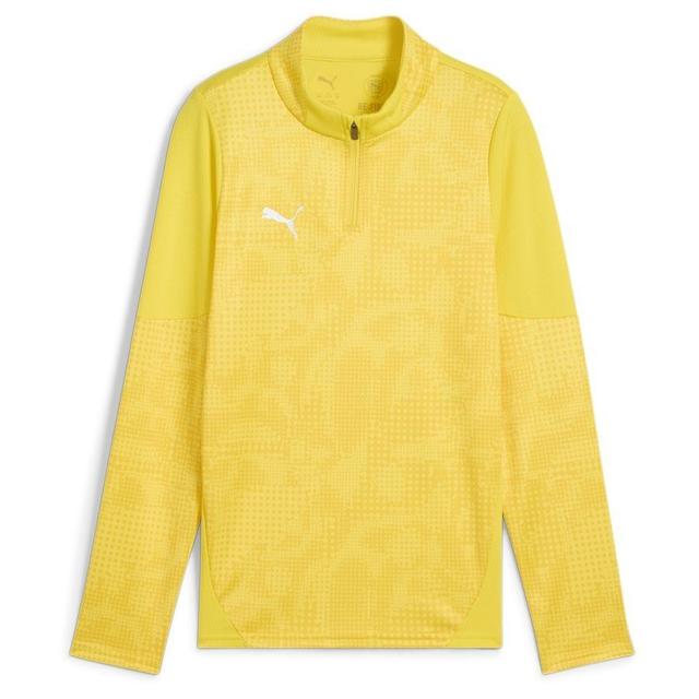 PUMA Training Shirt Teamcup 1/4 Zip - Faster Yellow/PUMA Silver Kids, size L/164 cm on Productcaster.