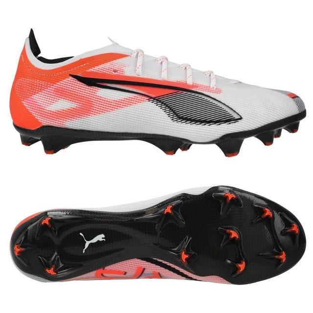 PUMA Ultra 5 Carbon Fg Unlimited - PUMA White/PUMA Black/glowing Red - Grass (Fg), size 39 on Productcaster.