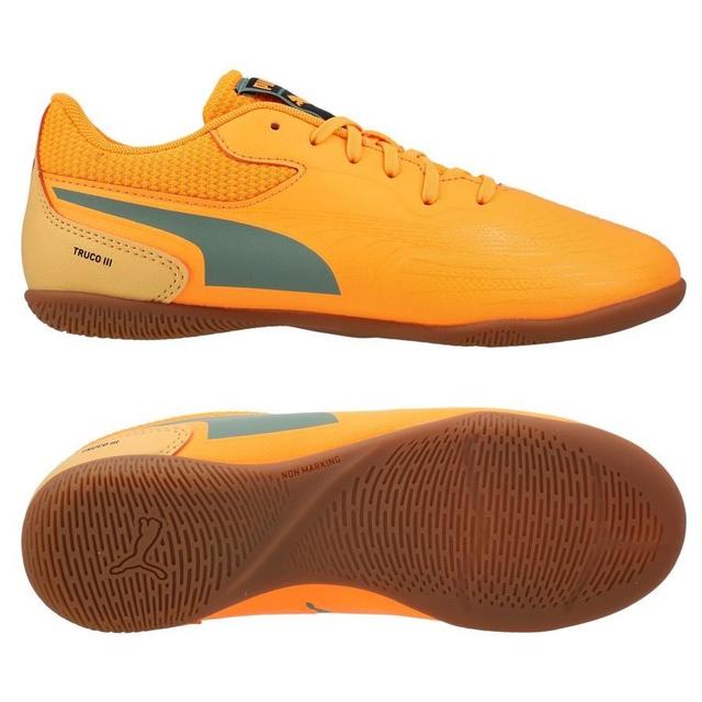 PUMA Truco Iii It - Heat Fire/green Moon Kids - Indoor (Ic), size 37½ on Productcaster.