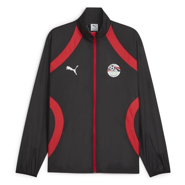 Egypt Jacket Pre Match Woven Anthem Africa Cup Of Nations 2025 - PUMA Black/PUMA Red, size X-Large on Productcaster.