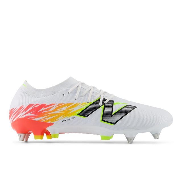 New Balance Furon V8 Elite Sg Flash Point - White/red/silver - Soft Ground (Sg), size 41½ on Productcaster.