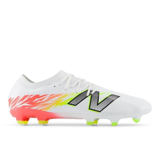 New Balance Furon V8 Pro Fg Flash Point - White/red/silver - Grass (Fg), size 41½ on Productcaster.