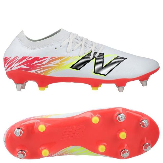 New Balance Furon V8 Pro Sg Flash Point - White/red/silver - Soft Ground (Sg), size 43 on Productcaster.