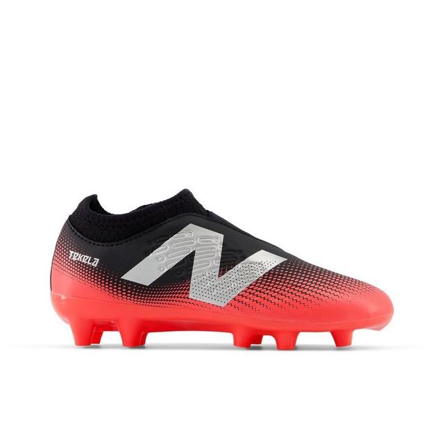 New Balance Tekela V4 Magique Fg Flash Point - Black/red/silver Kids - Grass (Fg), size 38½ on Productcaster.