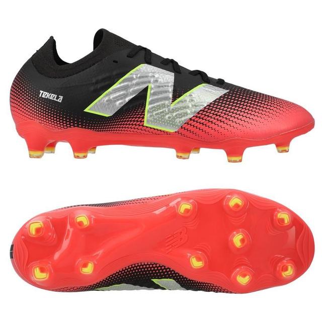 New Balance Tekela V4 Magia Low Fg Flash Point - Musta/punainen/hopea - Nurmi (Fg), koko 39½ on Productcaster.