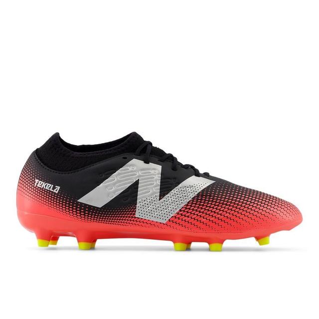 New Balance Tekela V4 Magique Fg Flash Point - Black/red/silver - Grass (Fg), size 46½ on Productcaster.