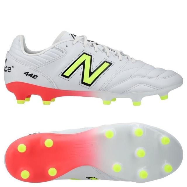 New Balance 442 V2 Pro Fg Flash Point - White/green/black - Grass (Fg), size 43 on Productcaster.