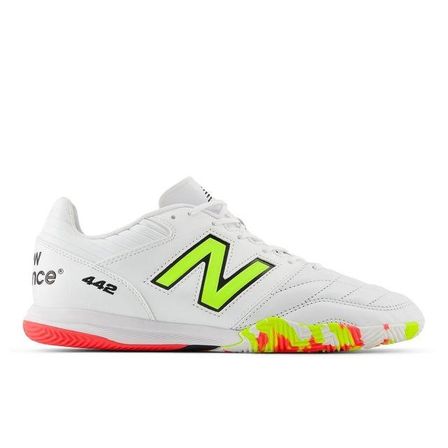 New Balance 442 V2 Pro In Flash Point - White/green/black - Indoor (Ic), size 44½ on Productcaster.