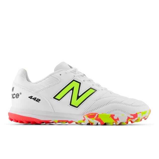 New Balance 442 V2 Pro Tf Flash Point - White/green/black - Turf (Tf), size 47 on Productcaster.