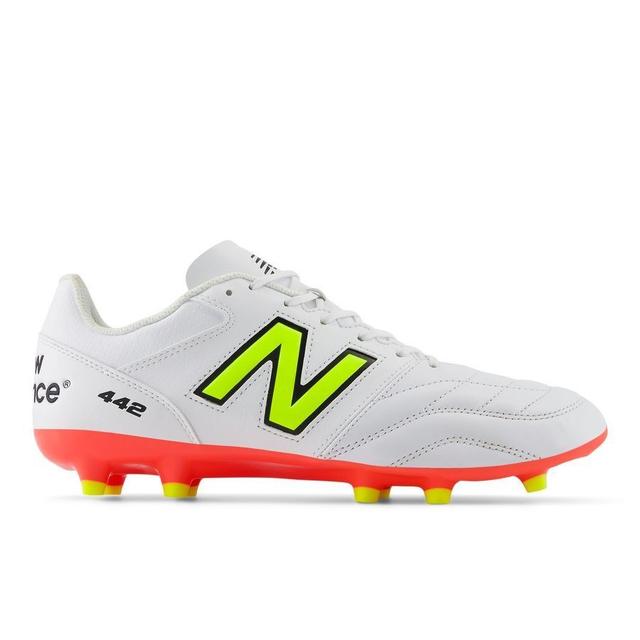 New Balance 442 V2 Team Fg Flash Point - White/green/black - Grass (Fg), size 47½ on Productcaster.