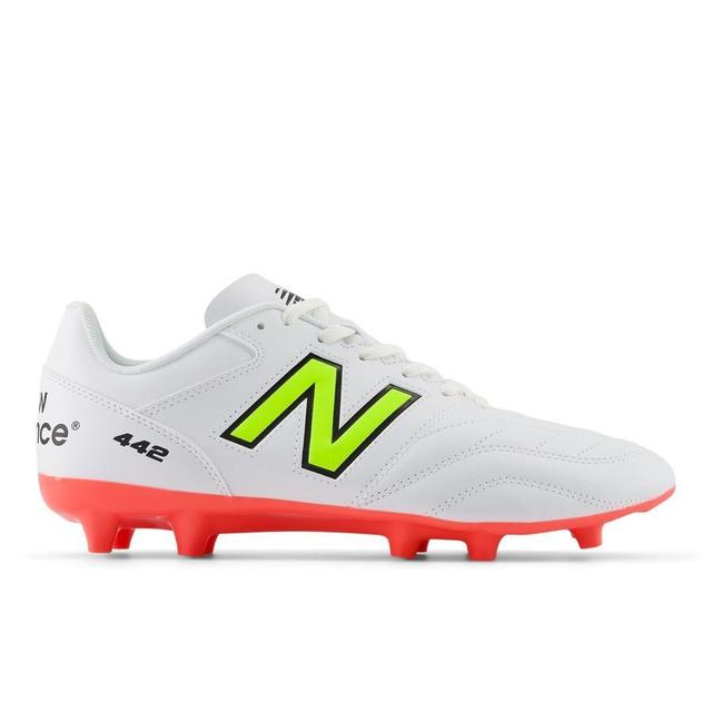 New Balance 442 V2 Academy Fg Flash Point - White/green/black - Grass (Fg), size 45 on Productcaster.