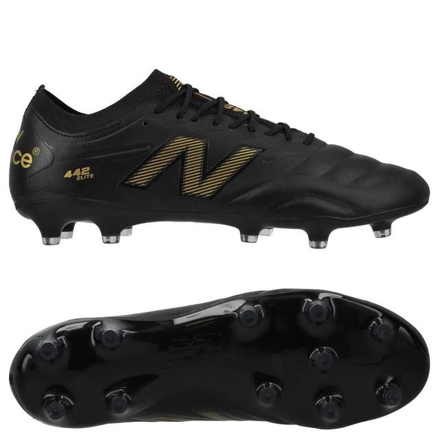 New Balance 442 V2 Elite Fg 10 Year - Black/gold Pre-order - Grass (Fg), size 47½ on Productcaster.