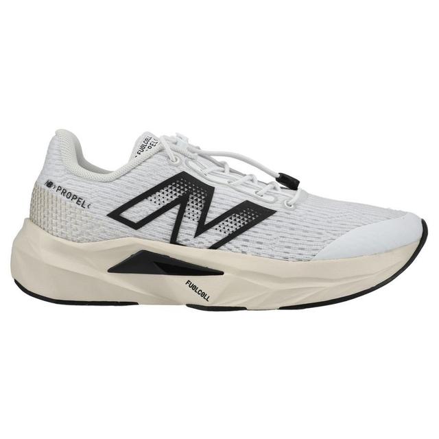 New Balance Running Shoe Fuelcell Propel V5 Toggle Closure - White/black Kids, size 34½ on Productcaster.