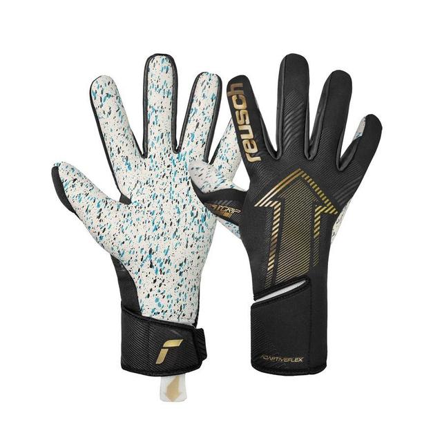 Reusch Goalkeeper Gloves Fastgrip Fusion - Black/gold, size 10½ on Productcaster.