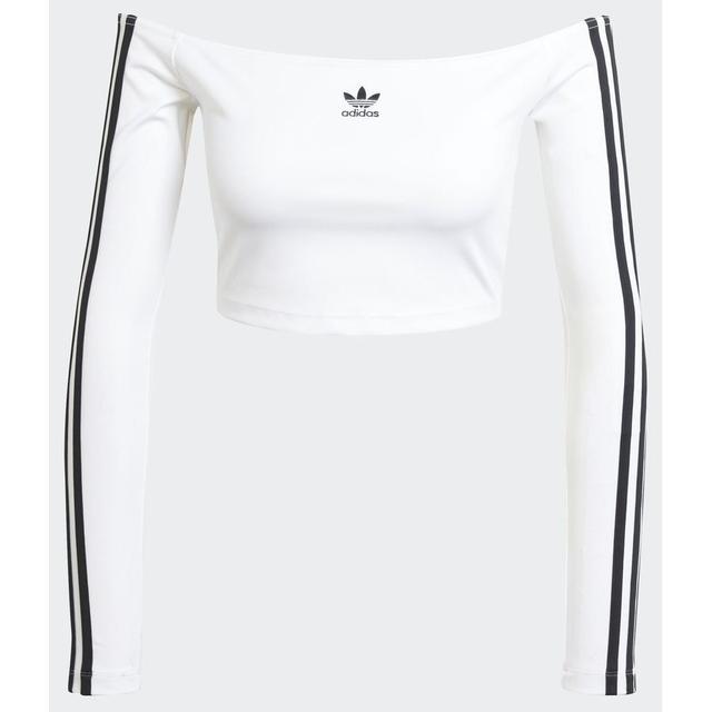 adidas Original Adicolor Off Shoulder Long Sleeve T-shirt, storlek X-Small on Productcaster.