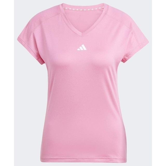 adidas Aeroready Train Essentials Minimal Branding V-neck T-shirt, størrelse XX-Small on Productcaster.