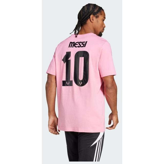 adidas Messi Name And Number Graphic Tee, storlek Small on Productcaster.