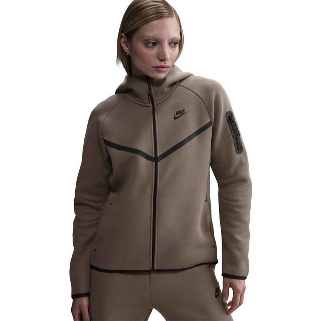 Nike Hoodie Tech Fleece Fz Windrunner - Brown/black Women, size X-Small on Productcaster.