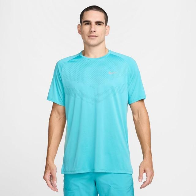 Nike Running T-shirt Dri-fit Adv Stride - Dusty Cactus/reflect Silver, size XX-Large on Productcaster.