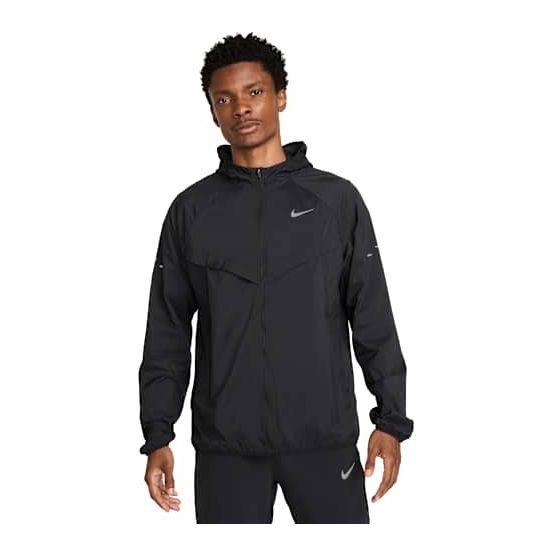 M Nk Uv Rpl Stride Jacket Black/black/reflective Silv - Nike, size XX-Large on Productcaster.