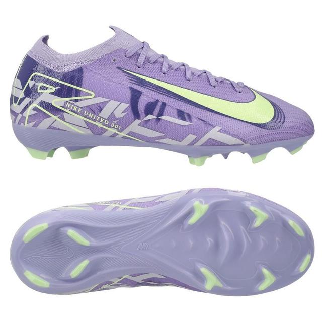 Nike Air Zoom Mercurial Vapor 16 Pro Fg United - Purple Agate/barely Volt Kids - Grass (Fg), size 38½ on Productcaster.