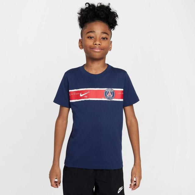 Paris Saint Germain Heritage T-shirt - Midnight Navy Kids - Nike, size XL: 158-170 cm on Productcaster.