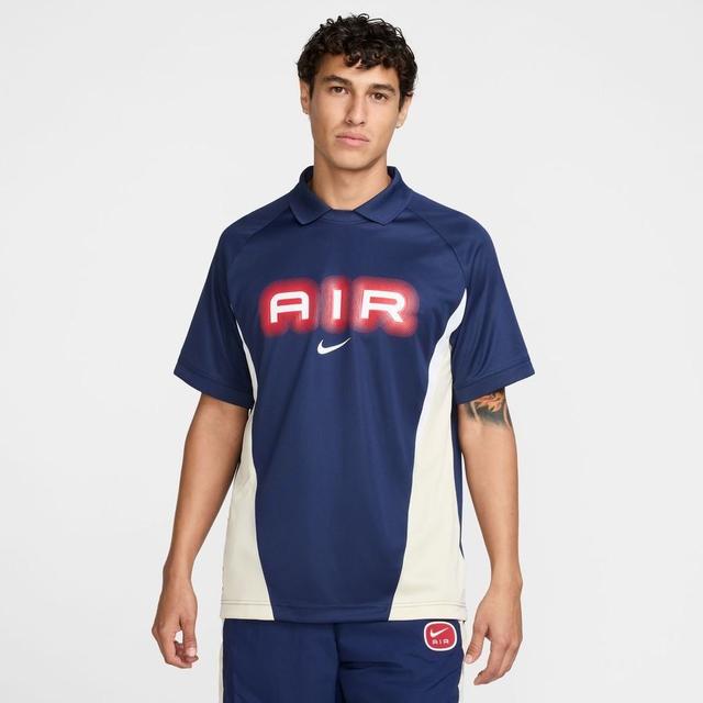 Nike Air T-shirt Nsw - Midnight Navy/khaki/white, size X-Small on Productcaster.