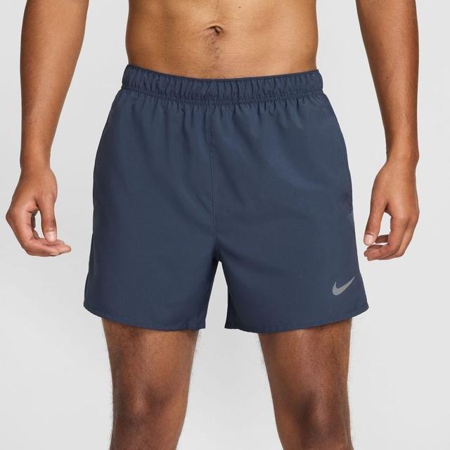 Nike Running Shorts Dri-FIT Challenger 5'' 2IN1 - Thunder Blue/Reflect Silver, size Large on Productcaster.