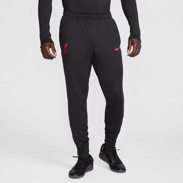 Liverpool Training Trousers Dri-fit Strike - Black/gym Red - Nike, size X-Large on Productcaster.