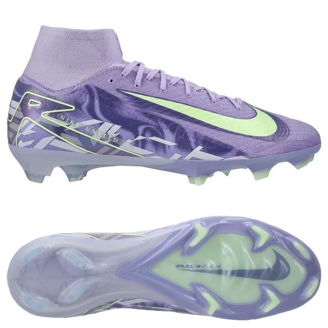 Nike Air Zoom Mercurial Superfly 10 Elite Fg United - Purple Agate/barely Volt - Grass (Fg), size 44½ on Productcaster.