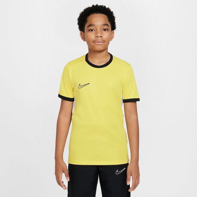 Nike Training T-shirt Dri-fit Academy 25 - Tour Yellow/black/white Kids, size M: 137-147 cm on Productcaster.