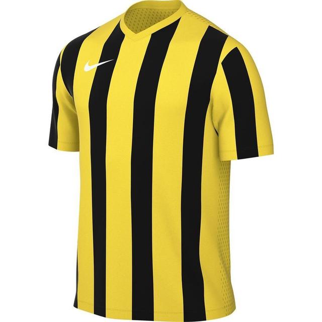 Nike Playershirt Dri-fit Striped Division V - Tour Yellow/black/white, size Large on Productcaster.