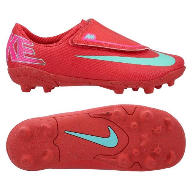 Nike Mercurial Vapor 16 Club Velcro Mg Mad Energy - Ember Glow/aurora Green Kids, size 25½ on Productcaster.