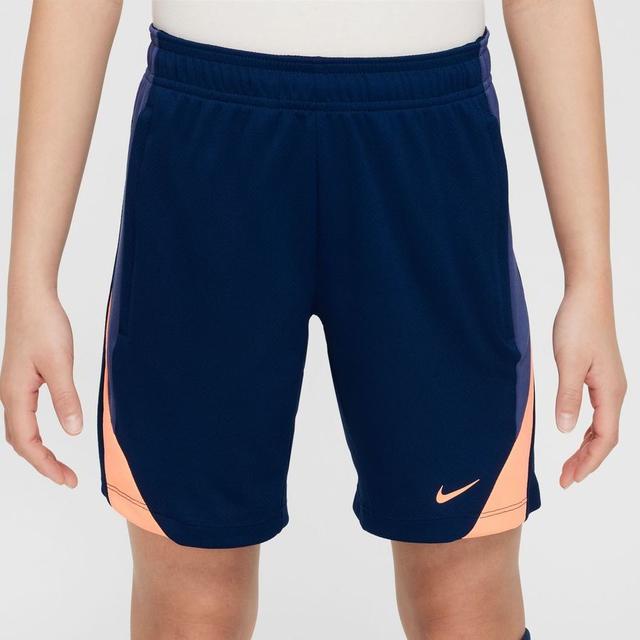 Nike Training Shorts Dri-fit Strike - Blue Void/dark Purple/orange Pulse Kids, size XS: 122-128 cm on Productcaster.