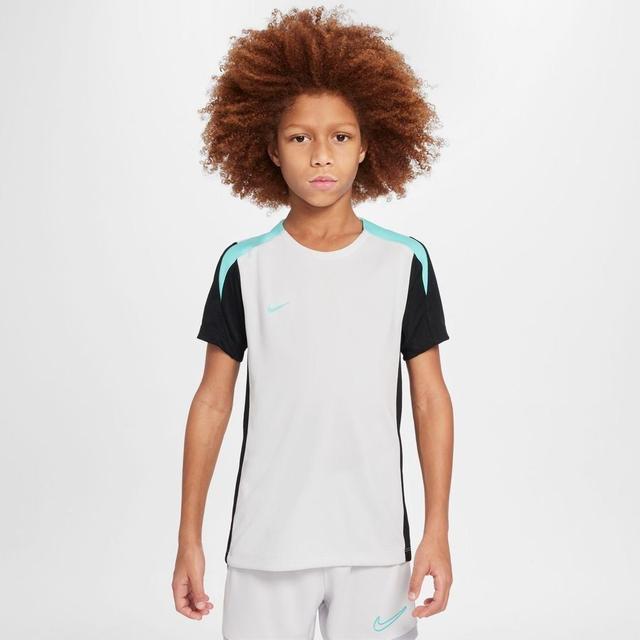 Nike Training T-shirt Dri-fit Strike - Photon Dust/black/dynamic Turq Kids, size S: 128-137 cm on Productcaster.